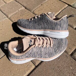 New APL Techloom Pro Sneakers Bleached Pink Grey White 7